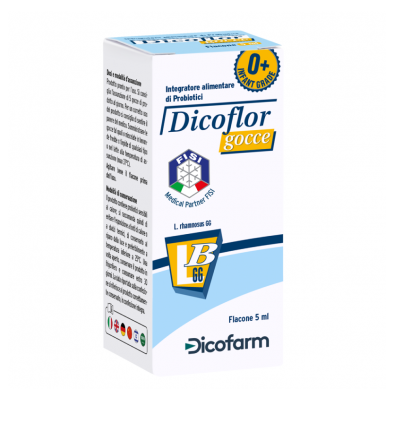 Dicofarm Integratore Alimentare di Probiotici DICOFLOR GOCCE dalla Nascita