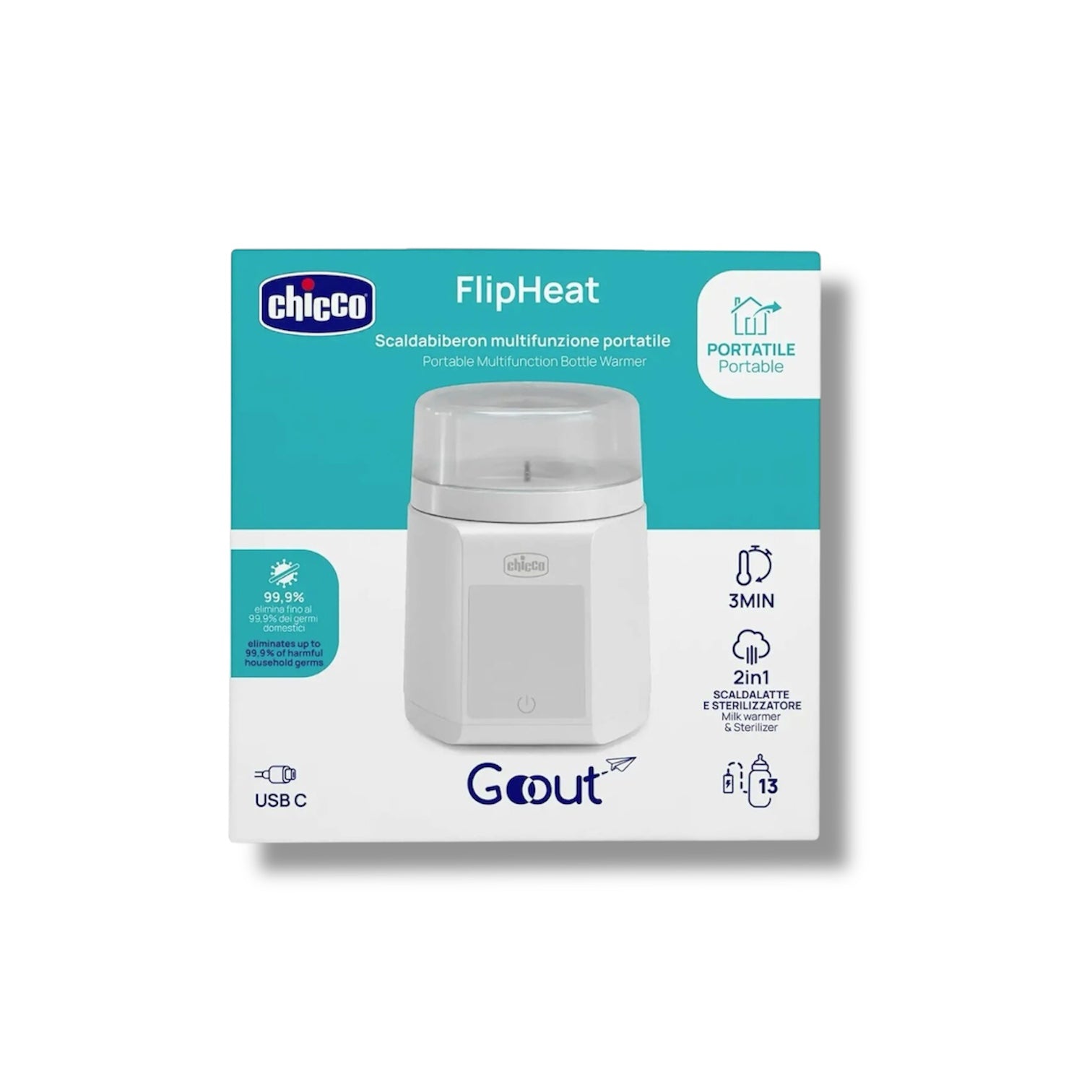 Chicco Flipheat Scaldabiberon Multifunzionale Portatile