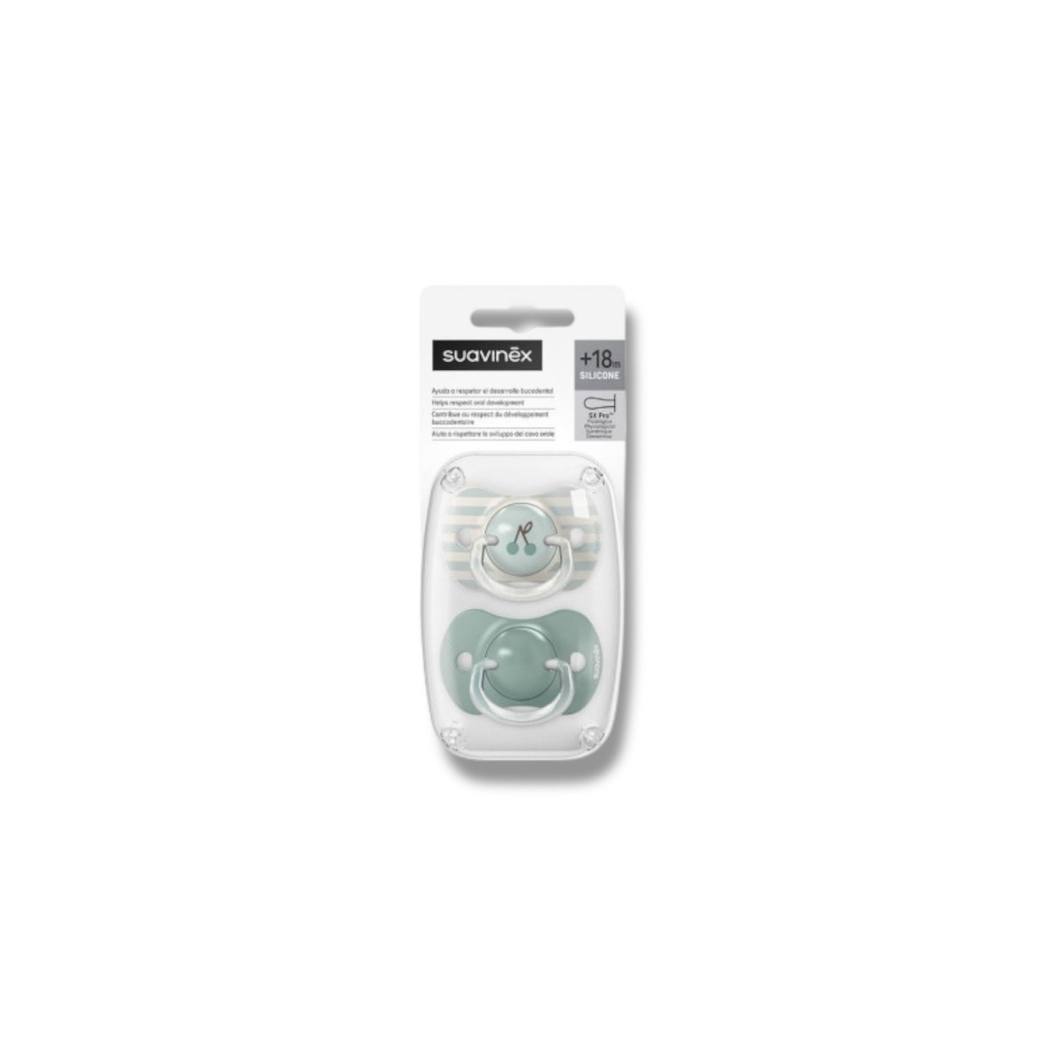 Suavinex Birdies Succhietto 18 mesi + Verde 2Pz