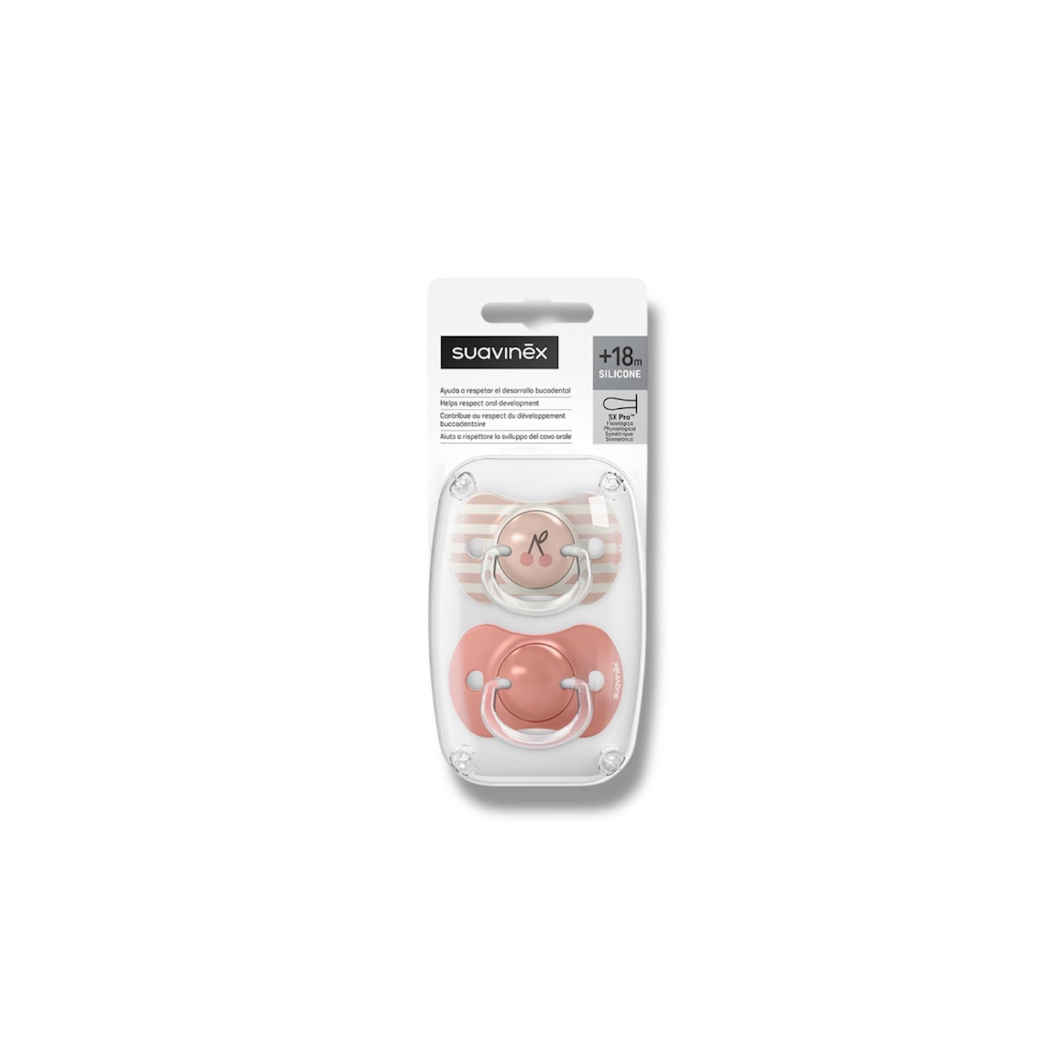 Suavinex Birdies Succhietto 18 mesi + Rosa 2Pz