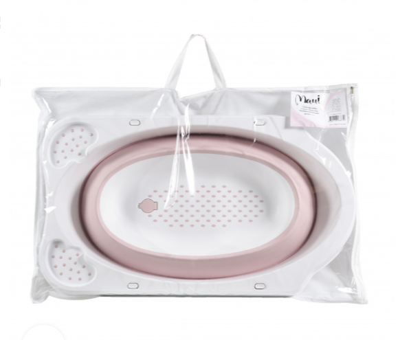 Moni Cangaroo Maui Vaschetta  Pieghevole da Bagno Rosa