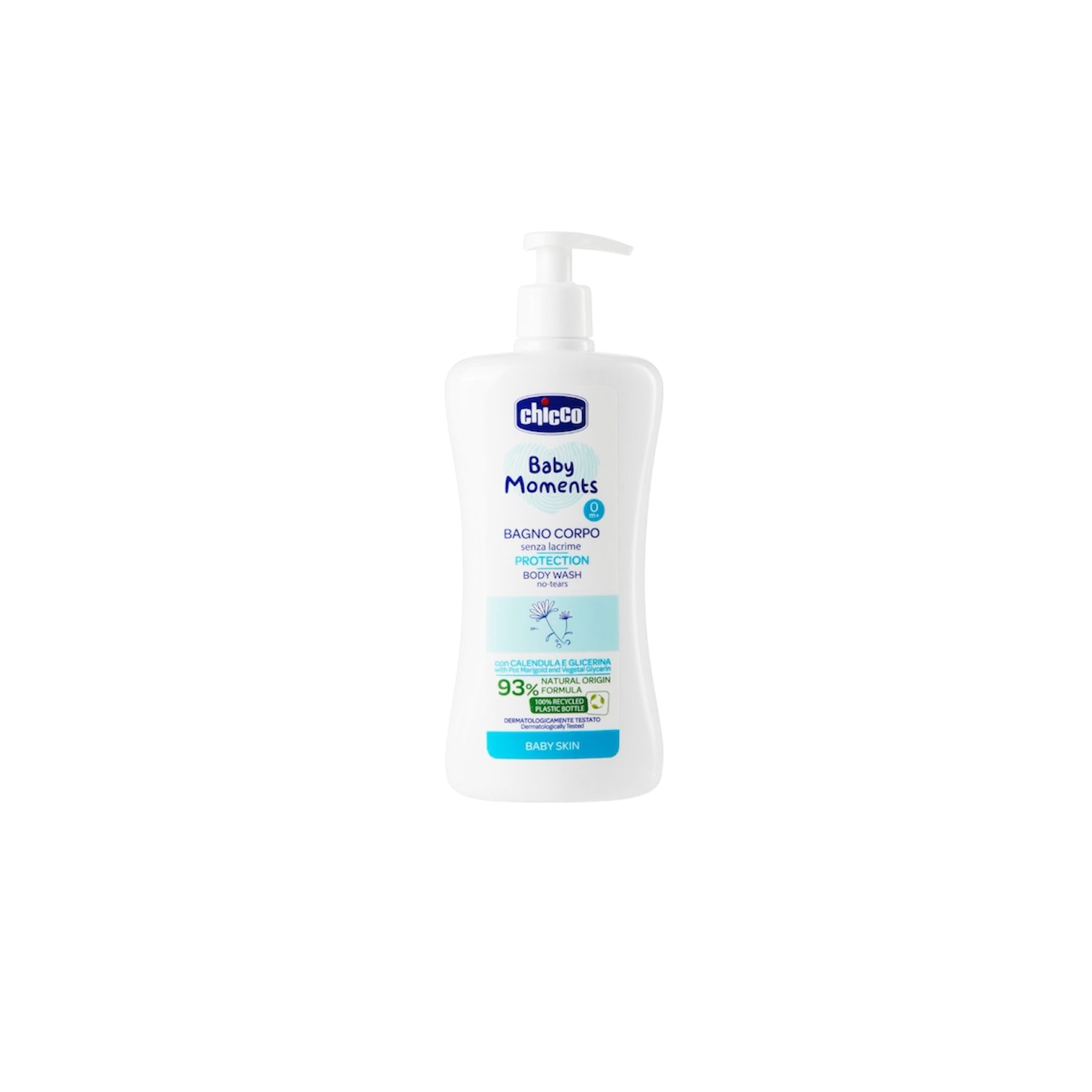 Chicco Bagno Corpo Senza Lacrime Baby Moments Protezione 500 ml