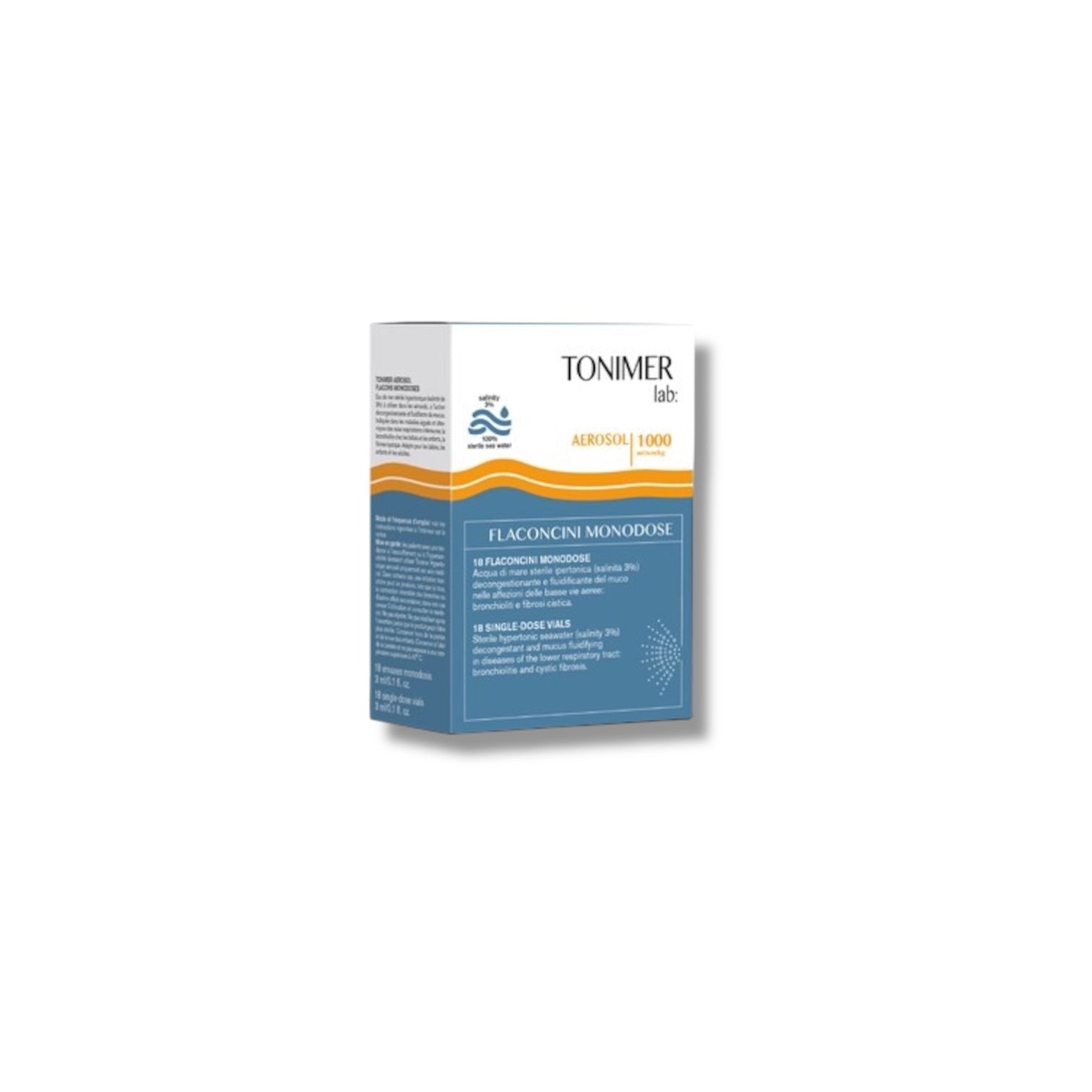 Tonimer Soluzione Ipertonica Aerosol 18 Flaconcini 3 ml