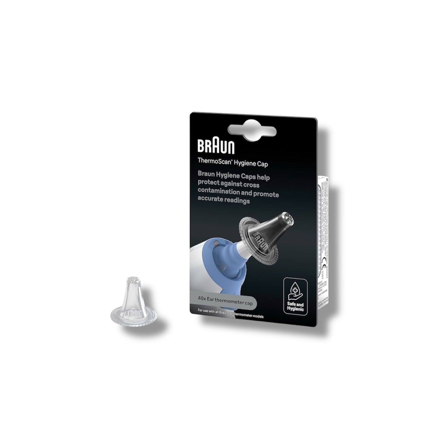 Braun ThermoScan Hygiene Caps, 40 pezzi Coperture Monouso Termometro Auricolare