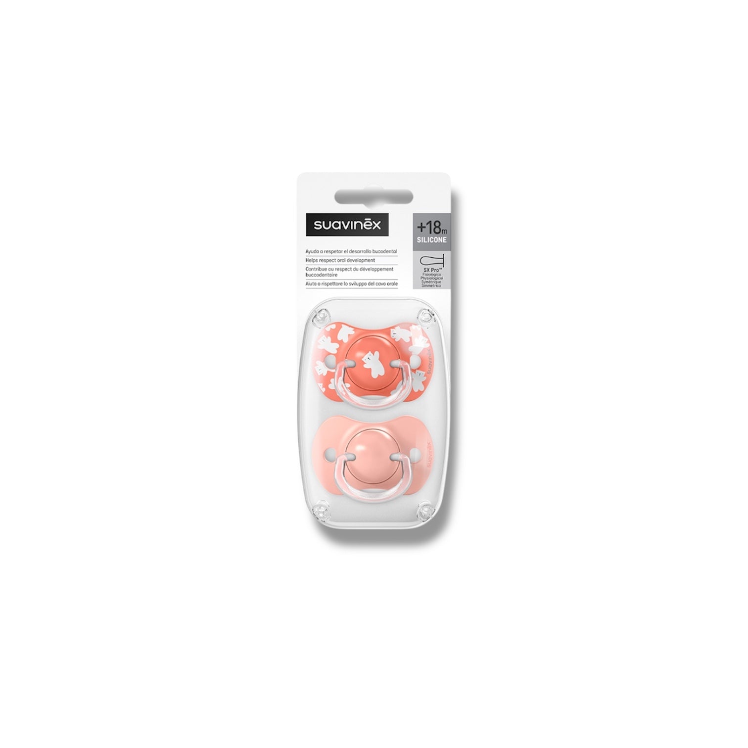 Suavinex Wild & Free Succhietto 18 mesi + Rosa 2 pz